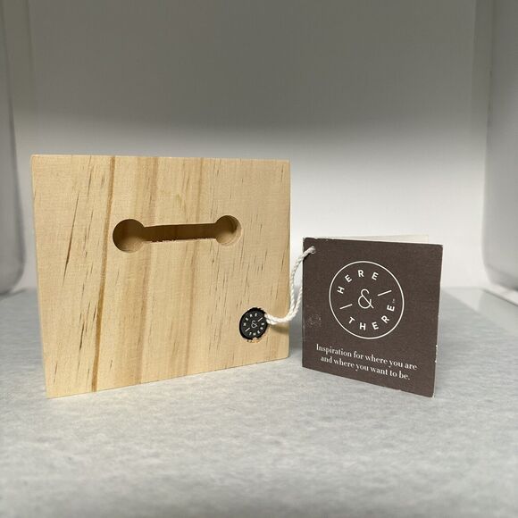 Christmas Merry and Bright Wood Block Plaque 3-1/2" x 4" by Here & There - Picture 2 of 6